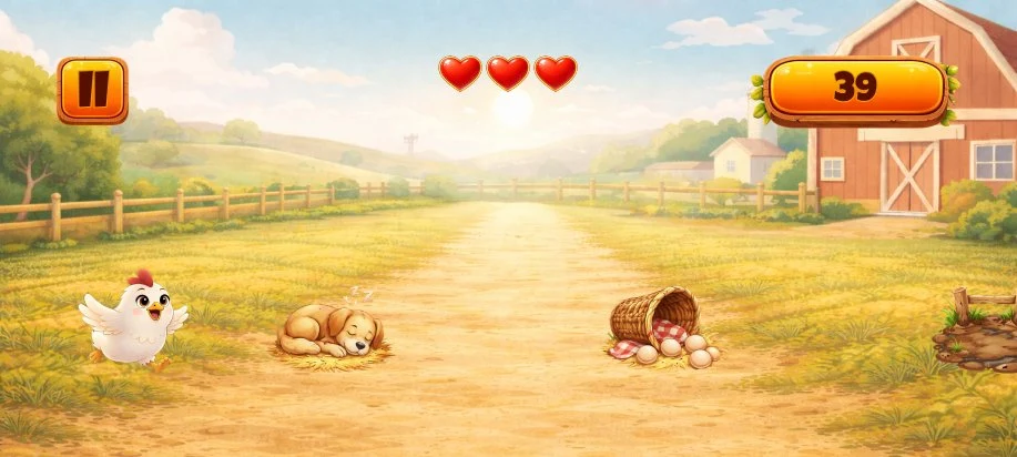 Farm Chicken Road Das screenshot